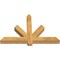 Ekena Millwork Kennewick Rough Sawn Timber Gable Bracket, Western Red Cedar, 48"W x 32"H x 4"D x 4"F, 16/12 Pitch GBW048X32X0404KEN00RWR - alternate 4